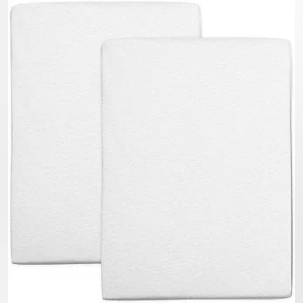 Honest Baby 100% Organic Cotton Fitted Crib Sheet-White NIB